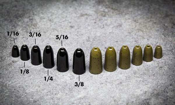 Bullet Weights Tungsten Worm Weights For Bss Fishing (3 Colors