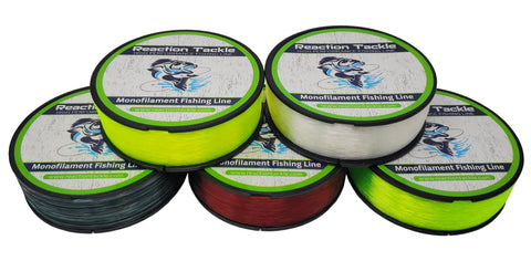 Reaction Tackle Strong and Abrasion-Resistant Nylon Monofilament Fishing Line
