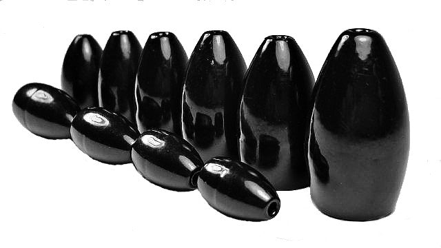 REAL DEAL CUSTOM TACKLE Tungsten Flipping Weights (1/4-2oz)