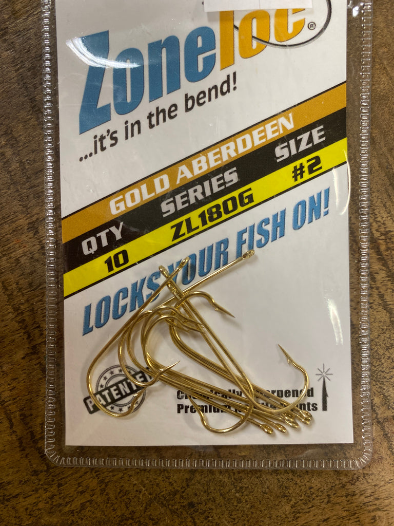 Zoneloc Gold Aberdeen Crappie Hooks