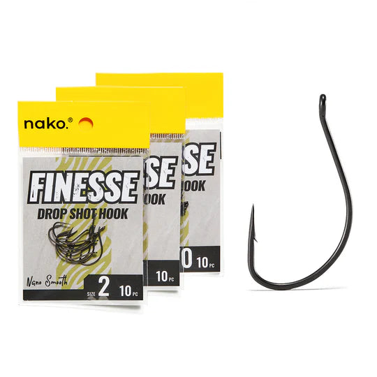 Nako Finesse Drop Shot Hooks | Bass Capital Tackle