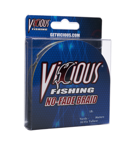 Vicious No-Fade Yellow Braid - 10 Lb Test
