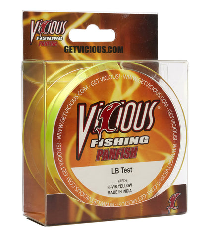 Vicious Panfish Hi-Vis Yellow Mono - 4 Lb Test