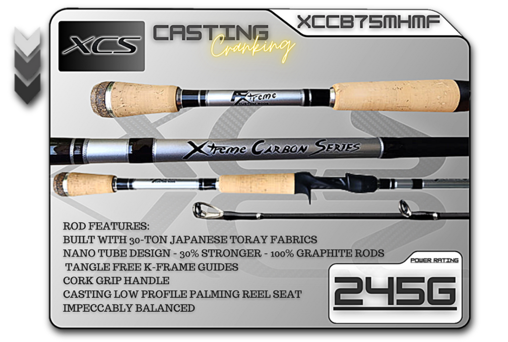 XCCB75MHMF (245G) 7'5" Medium Heavy Mod-Fast **Cranking**