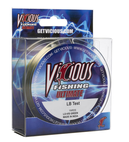Vicious Ultimate Lo-Vis Green Mono - 25 Lb Test