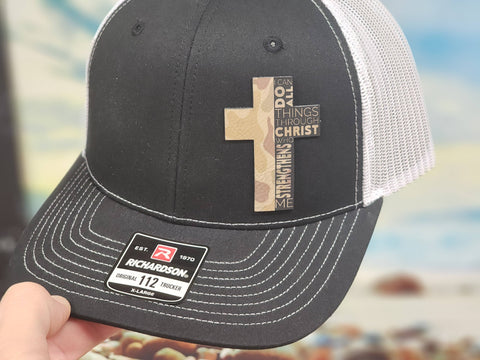 Faith Camouflage Cross Mesh Baseball Cap