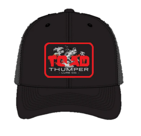 BLACK/RED TOADTHUMPER MESH/SNAPBACK HAT