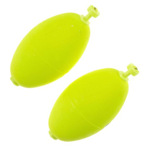 COMAL TACKLE OVAL SNAP ON FLOAT 2" YELLOW