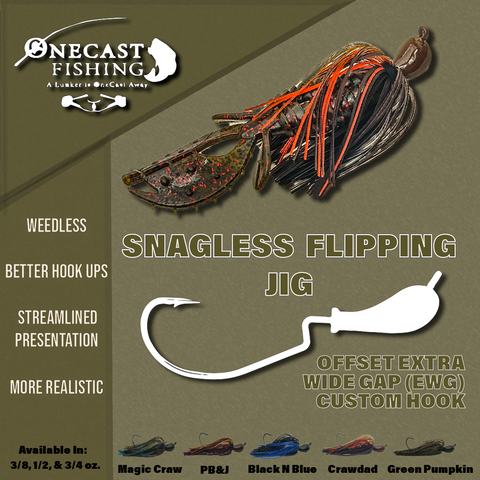 OneCast Fishing - Snagless Flipping Jig