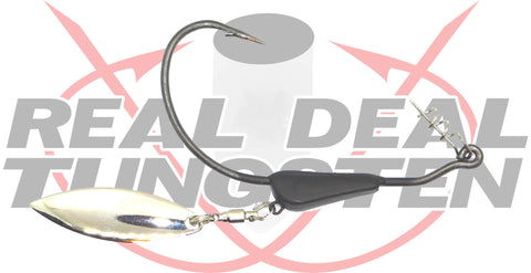 REAL DEAL CUSTOM TACKLE Tungsten Hooligan Bladed Swim Hook