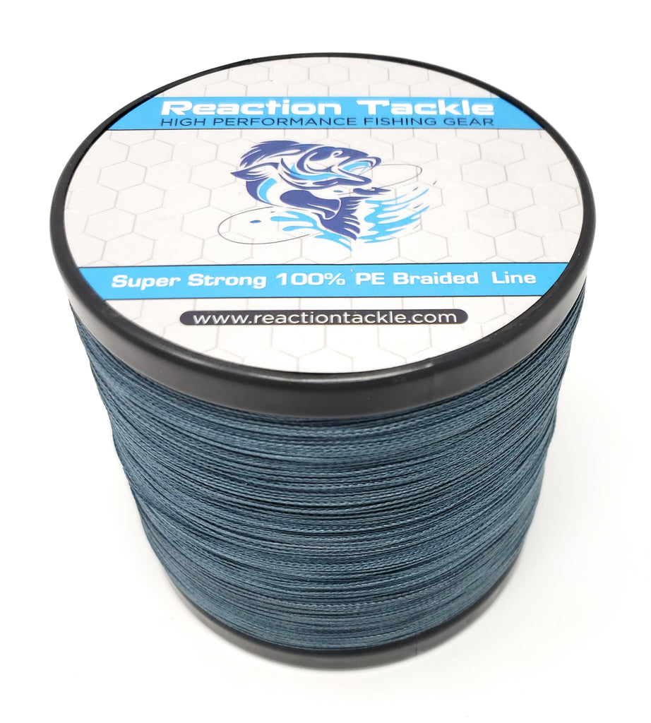 low visibility braided fishing line Reaction Tackle Braided Fishing Line- Low-Vis Gray