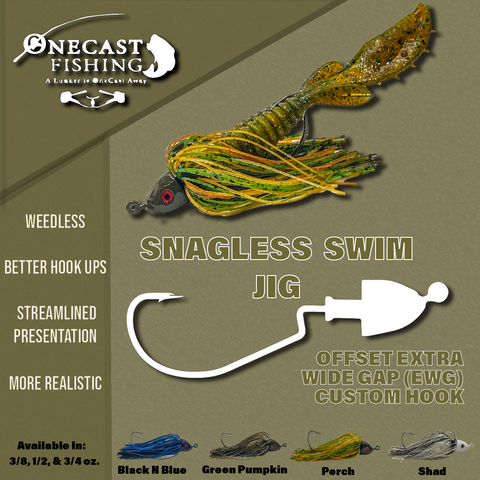 OneCast Fishing - Snagless Swim Jig