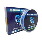 Reaction Tackle Ice Fishing Braided line - Abrasion Resistant 8 Strand Ice Braid