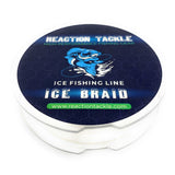 Reaction Tackle Ice Fishing Braided line - Abrasion Resistant 8 Strand Ice Braid