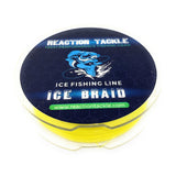 Reaction Tackle Ice Fishing Braided line - Abrasion Resistant 8 Strand Ice Braid