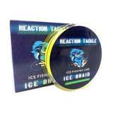 Reaction Tackle Ice Fishing Braided line - Abrasion Resistant 8 Strand Ice Braid