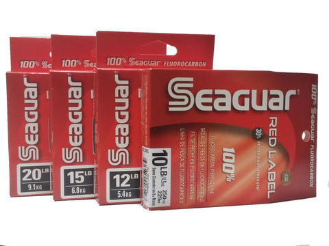 Seaguar Red Label 100% Fluorocarbon Line - 175, 200, 250yd (10lb-20lb)