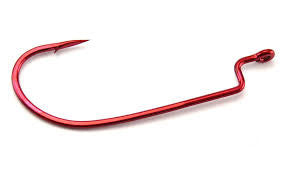 Owner Wide Gap Offset Hook (Size 1/0-5/0) (RED)