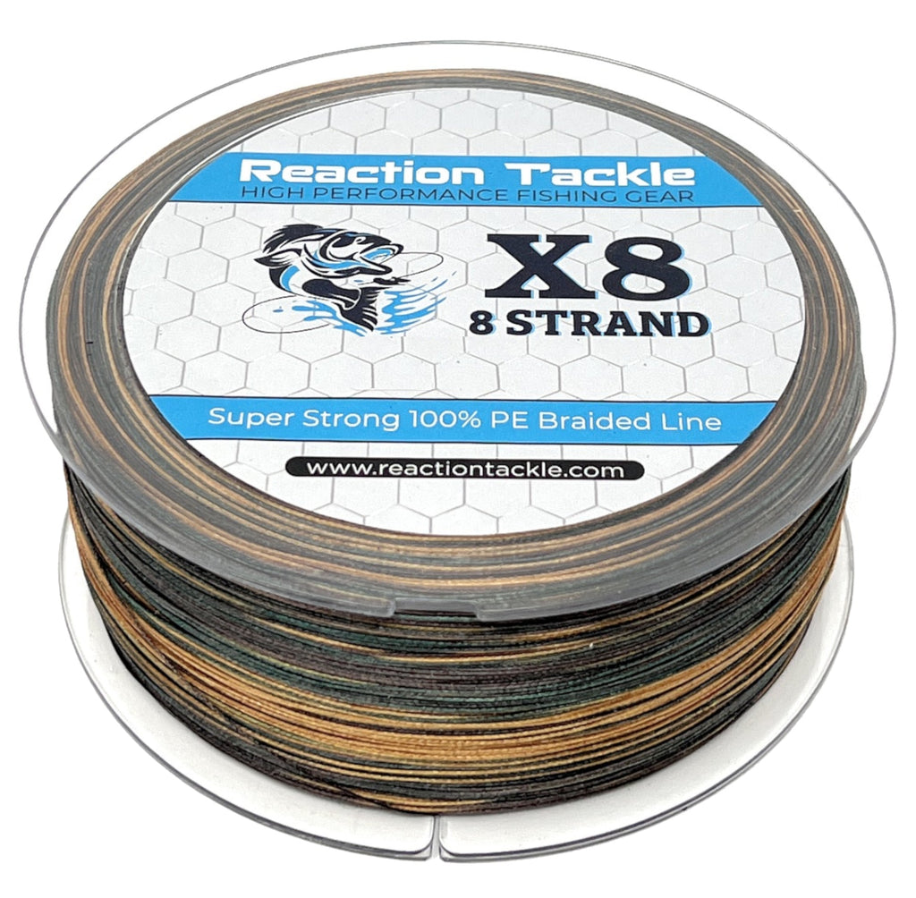 8x braided fishing line Reaction Tackle X8 Braided Fishing Line