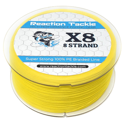 Reaction Tackle Braided Fishing Line - Pro Grade Power Performance for Saltwater or Freshwater Fish